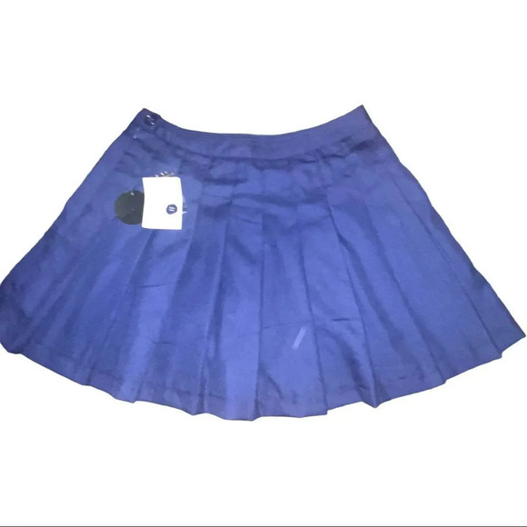 NWOT forever 21 navy pleated skirt - Picture 4 of 5